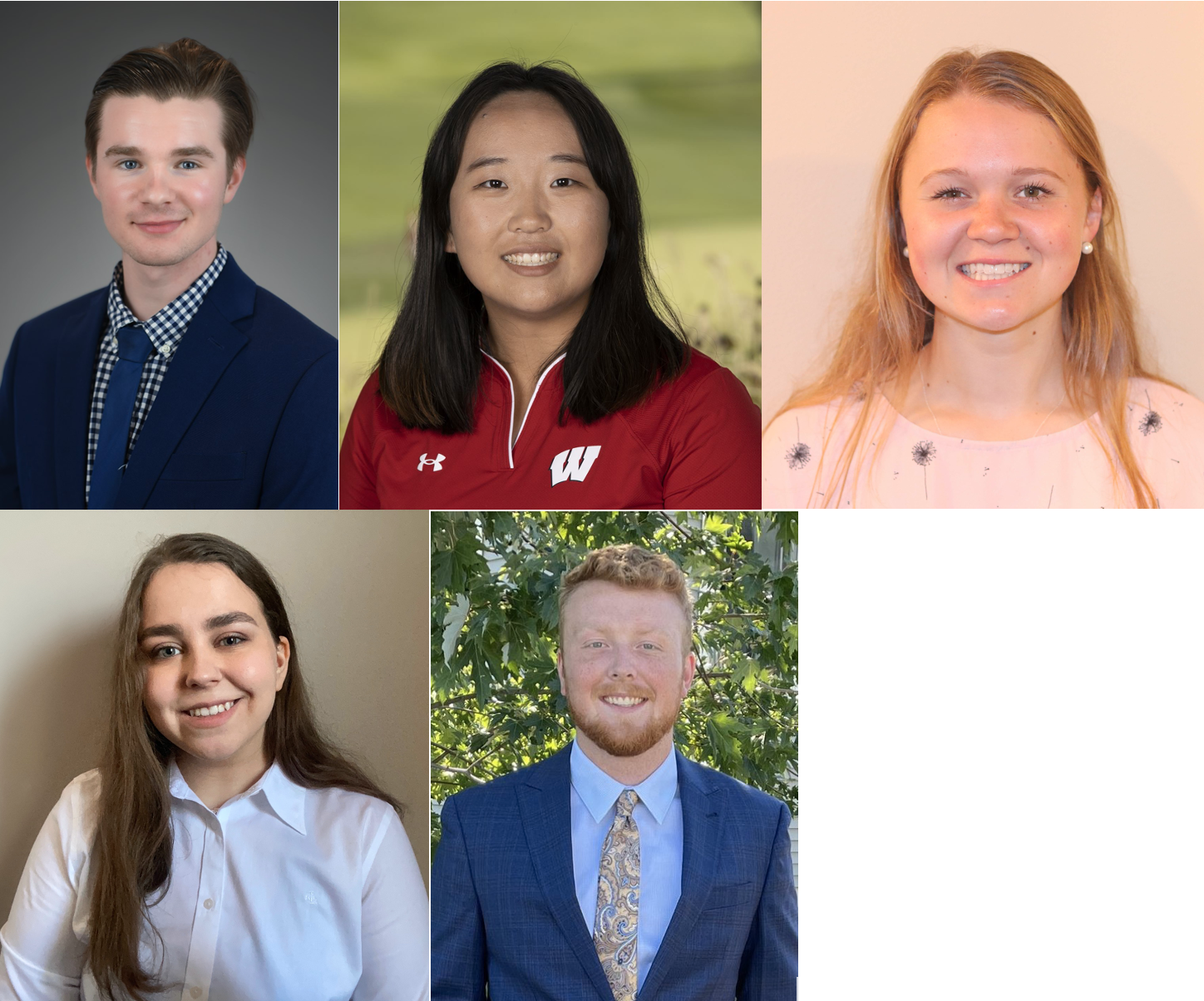 (Top Left to Right) Ben Hildebrandt, Tracy (Tae Ji) Lee, Lindsey Weiss (Bottom Left to Right) Vera Shurygina, Kyle Schmidt