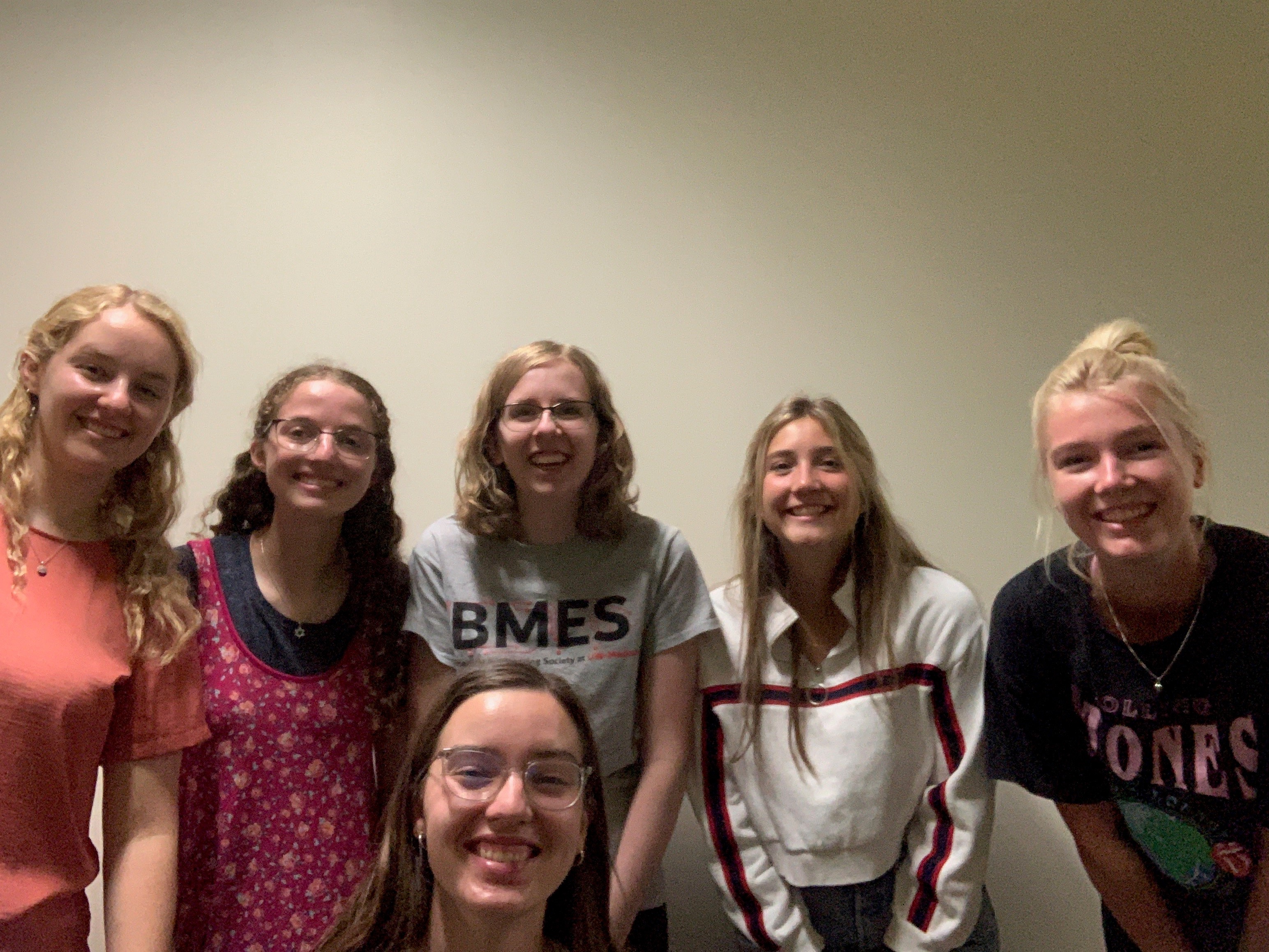 Top (left to right): Annika Rossebo, Nesya Graupe, Ellie Wacker, Monica Rampetsreiter, Maggie Anderson. Bottom: Elise Dietmann.