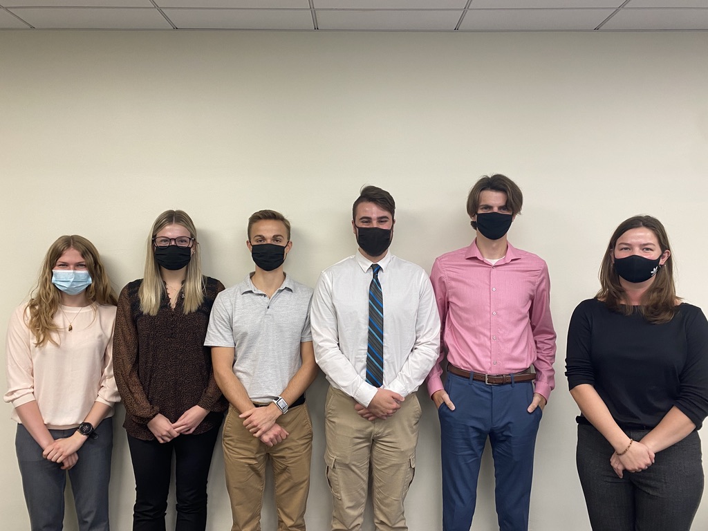 From Left to Right: Maggie Vear (BSAC), Sydney Polzin (BWIG), Eric Sagen (Co-Leader), Adam Darlington (BPAG), Ben Walker (Communicator), Emma Kupitz (Co-Leader)