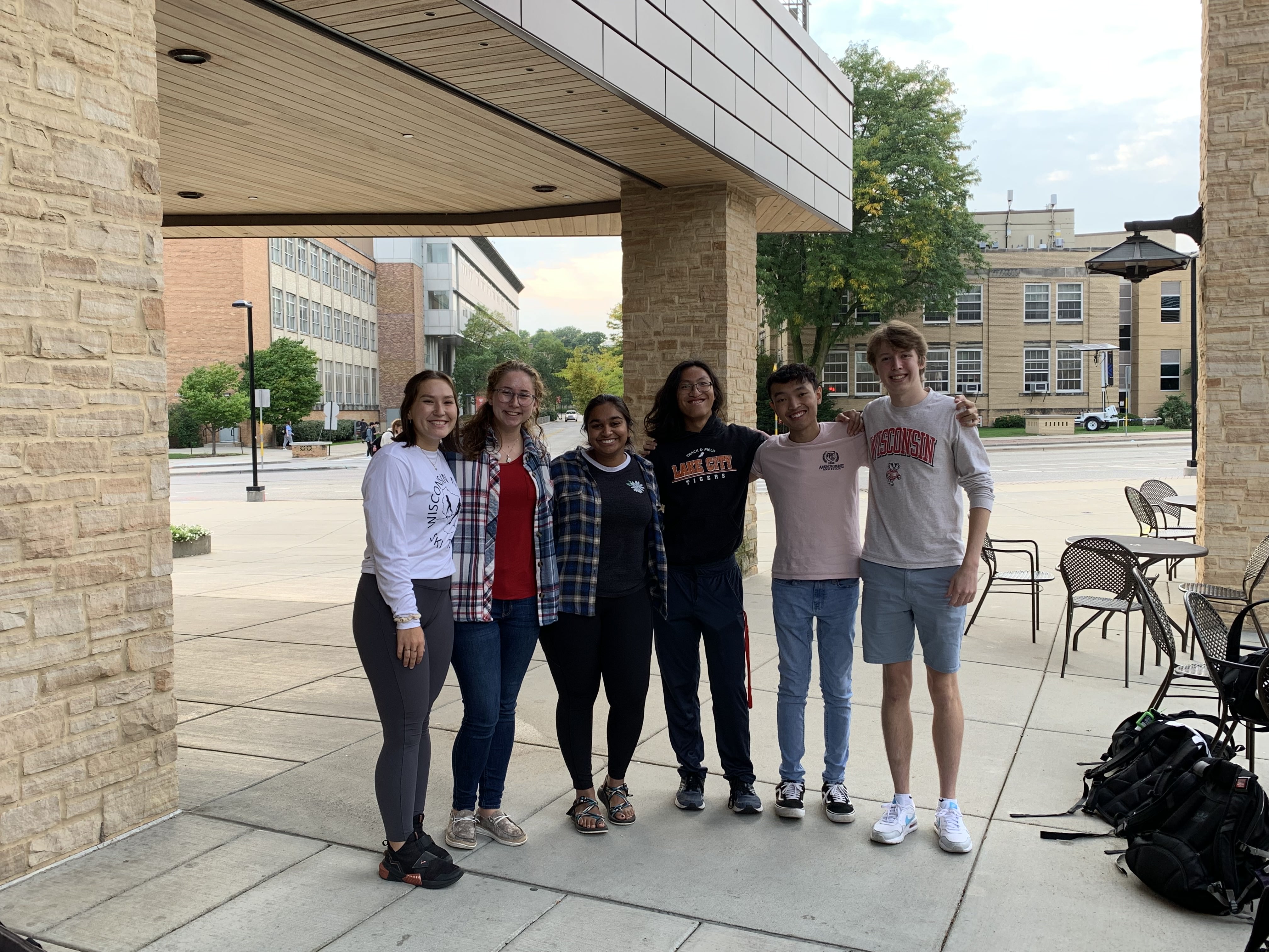 Team Picture, Pictured(from left to right): Emily Masterson, Hannah Nyman, Ishika Mukherjee, Charles Johnson, Matthew Pham, Dylan Hay