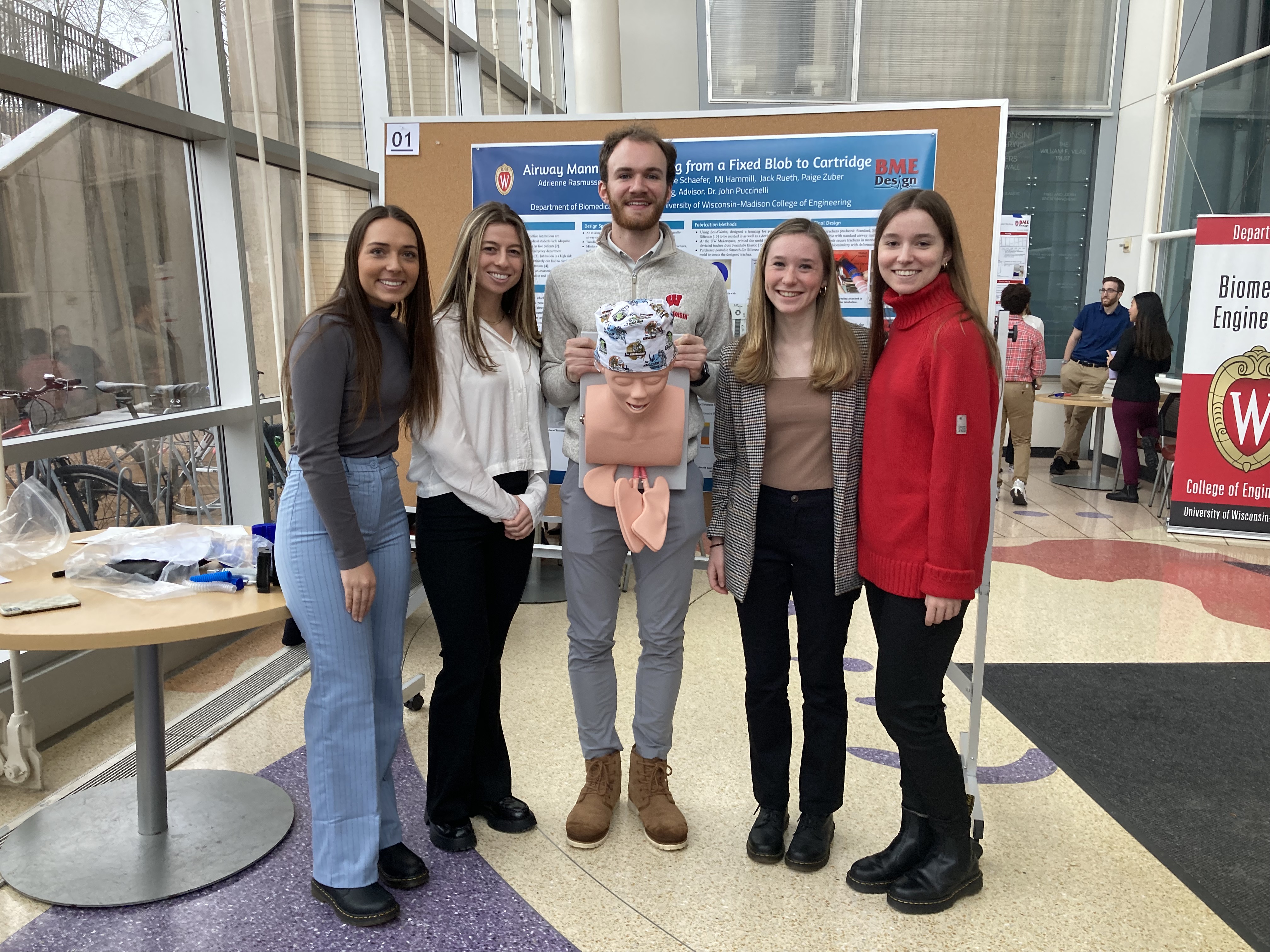 Team at the final poster session