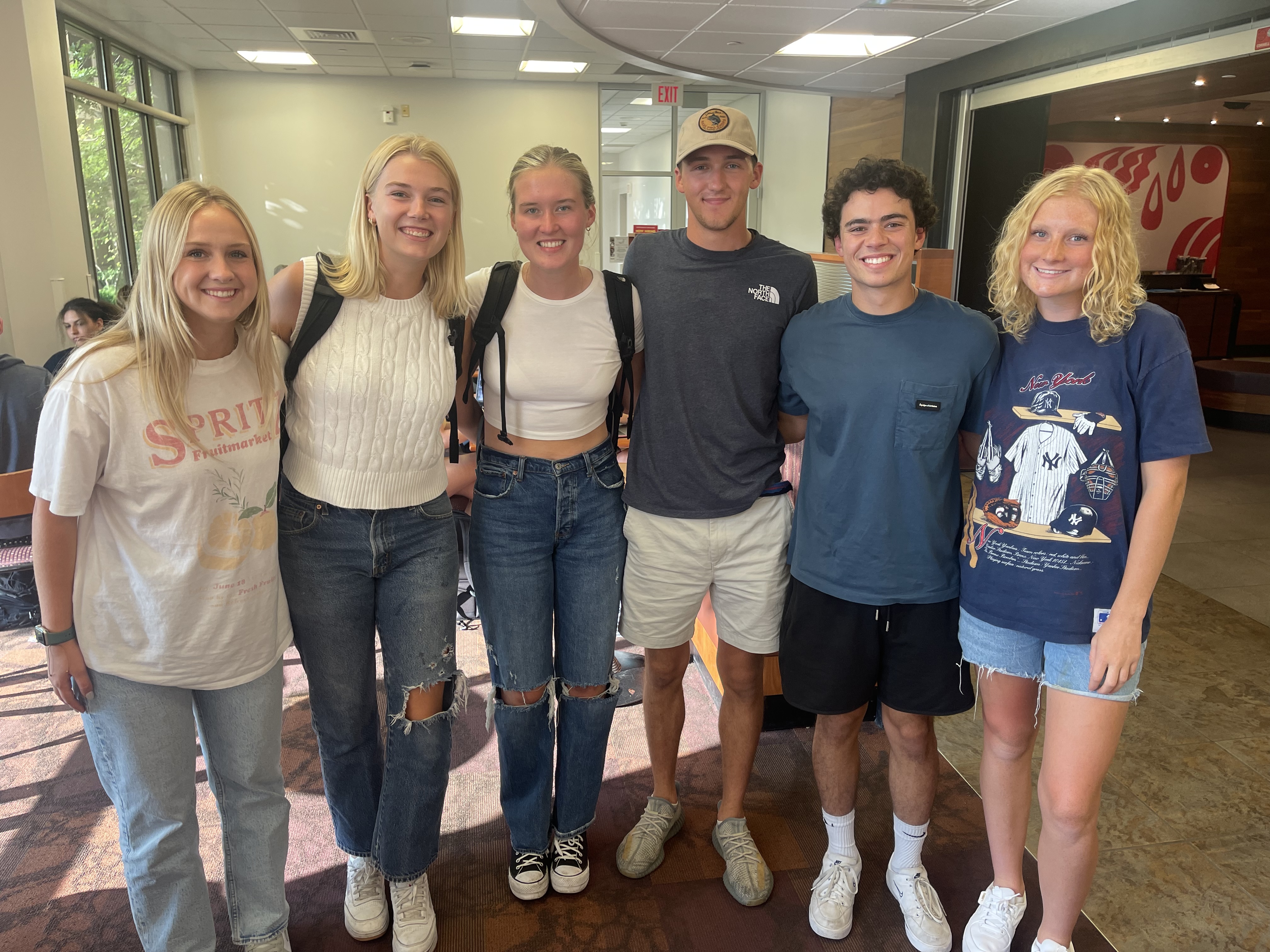 Team members (from left to right): Maddie Johnson, Maggie Anderson, Alexis Block, Noah Hamrin, Jason Hahn, Emma Flemmer