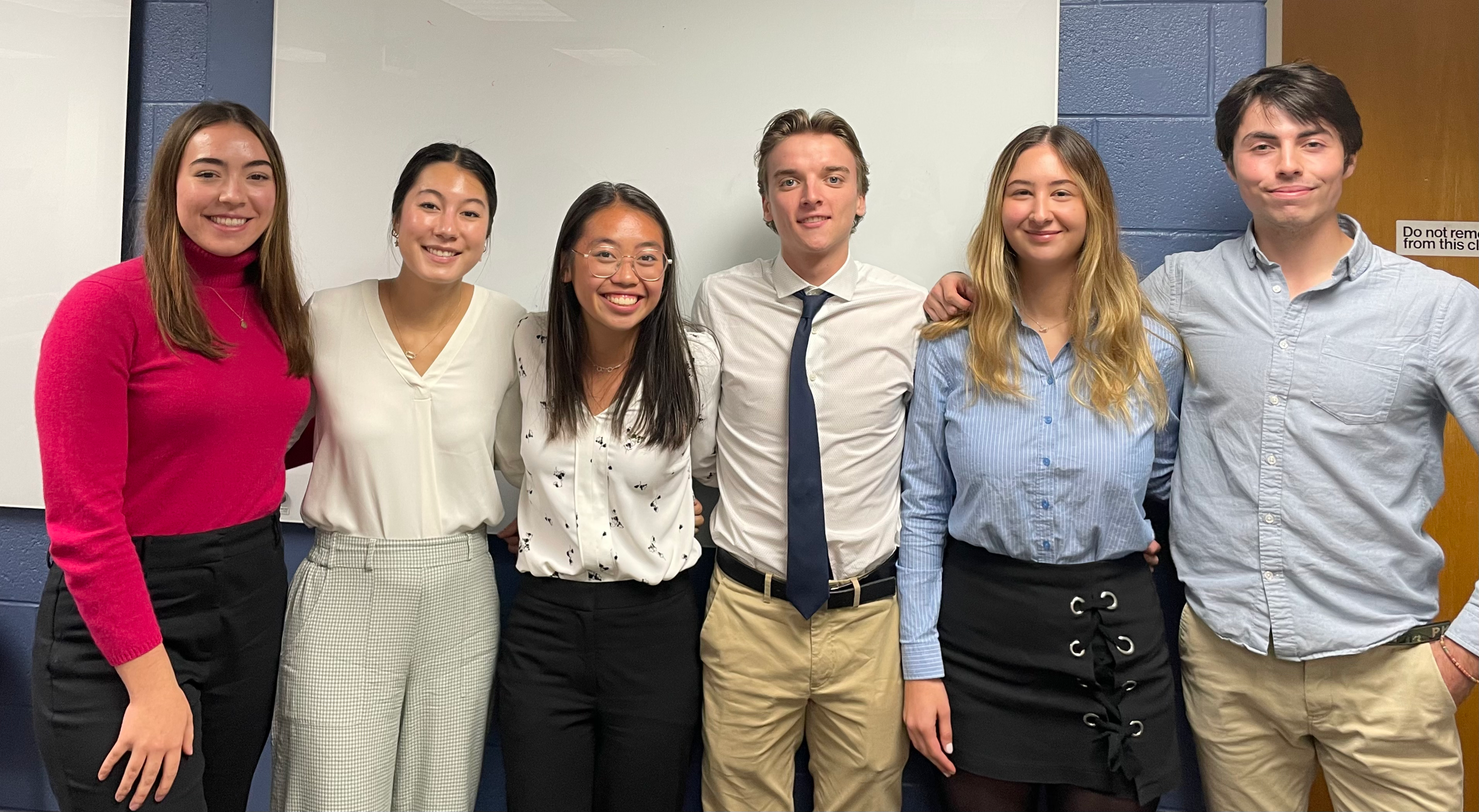 Left to Right: Caroline Craig, Karina Buttram, Vivian Woo, Michael Del Signore, Ipek Naz Kadioglu, Lucas Cates
