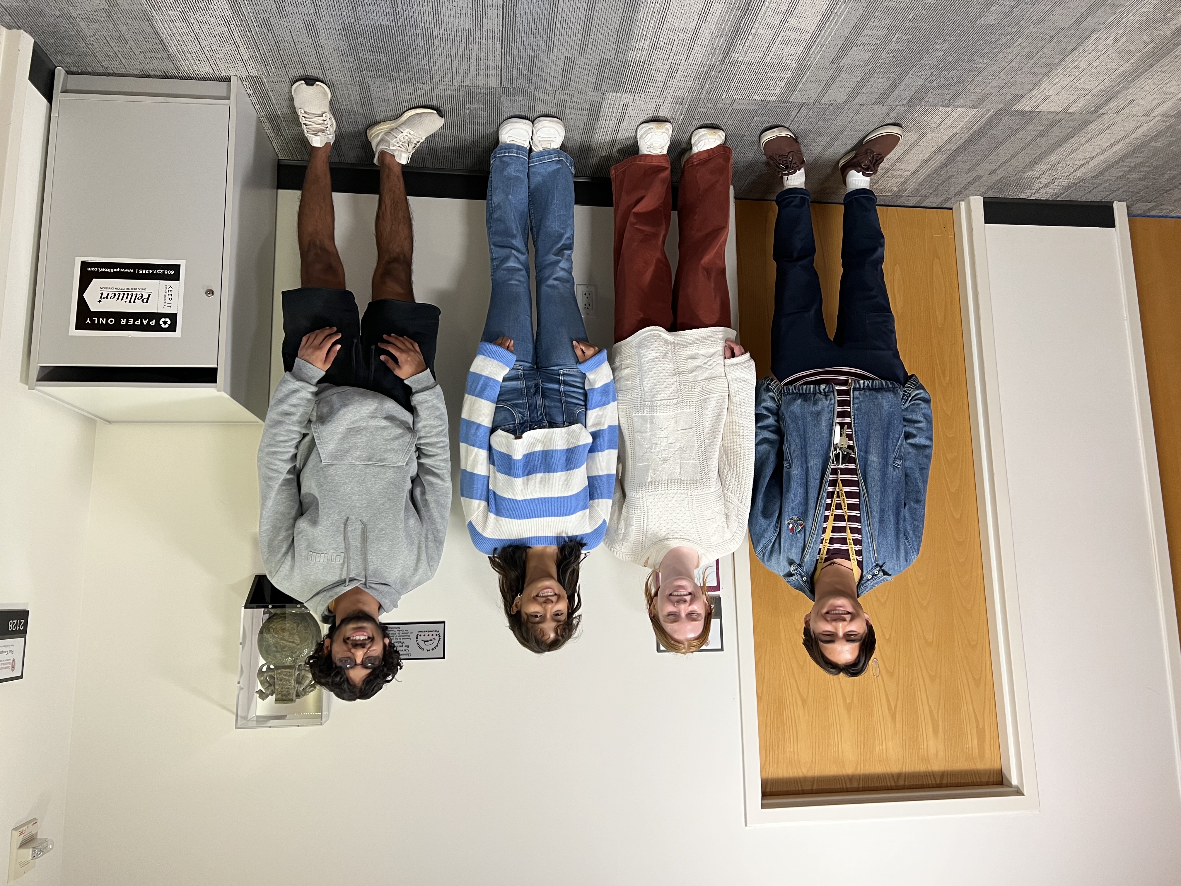 From left to right: William Dunn, Mackenzie Beam, Sandy Nagarajan, Navjot Rehal