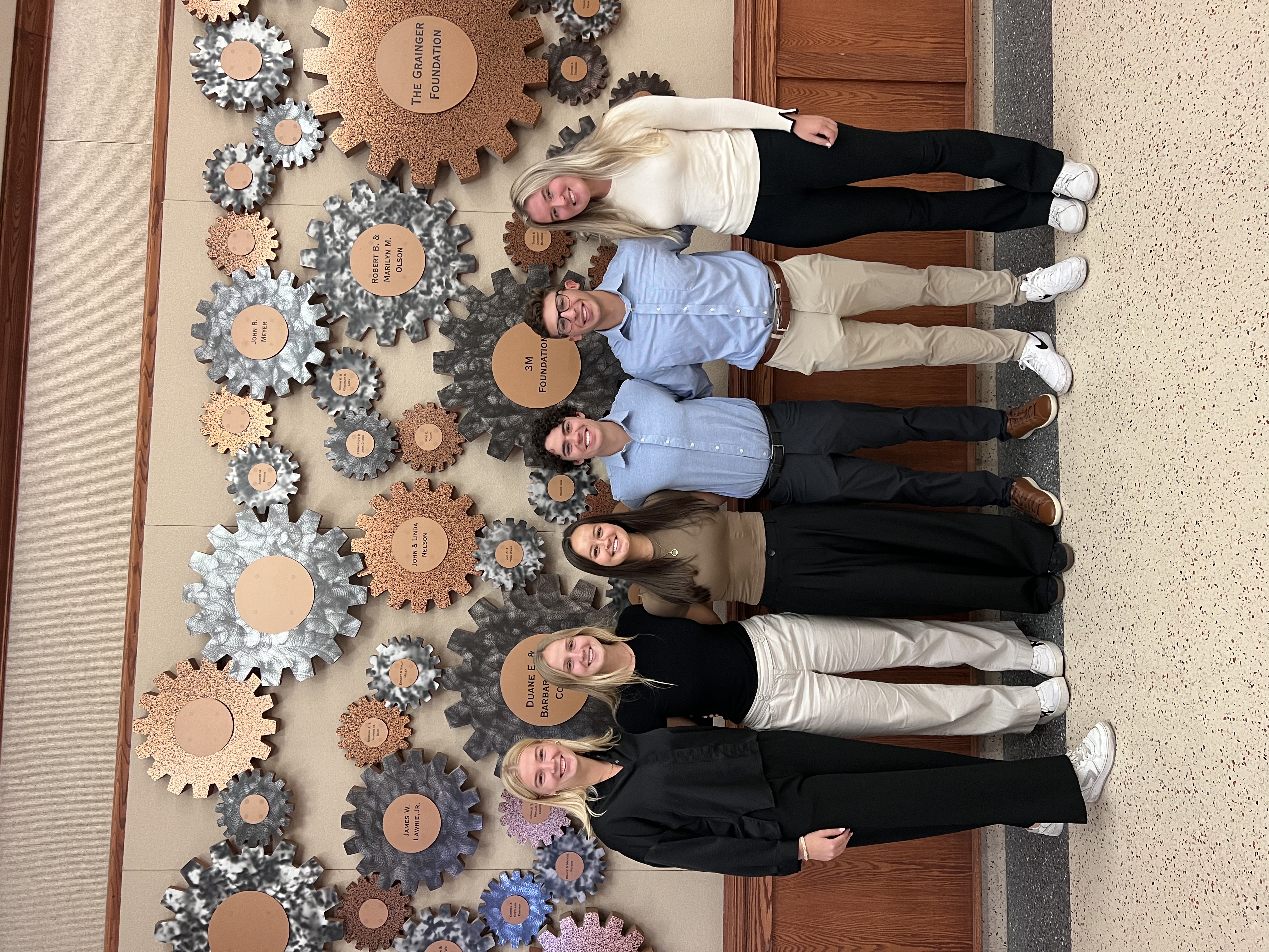 Team picture at preliminary presentations: Maggie A, Maddie J, Kennedy K, Jason H, Zach O, Lexi B
