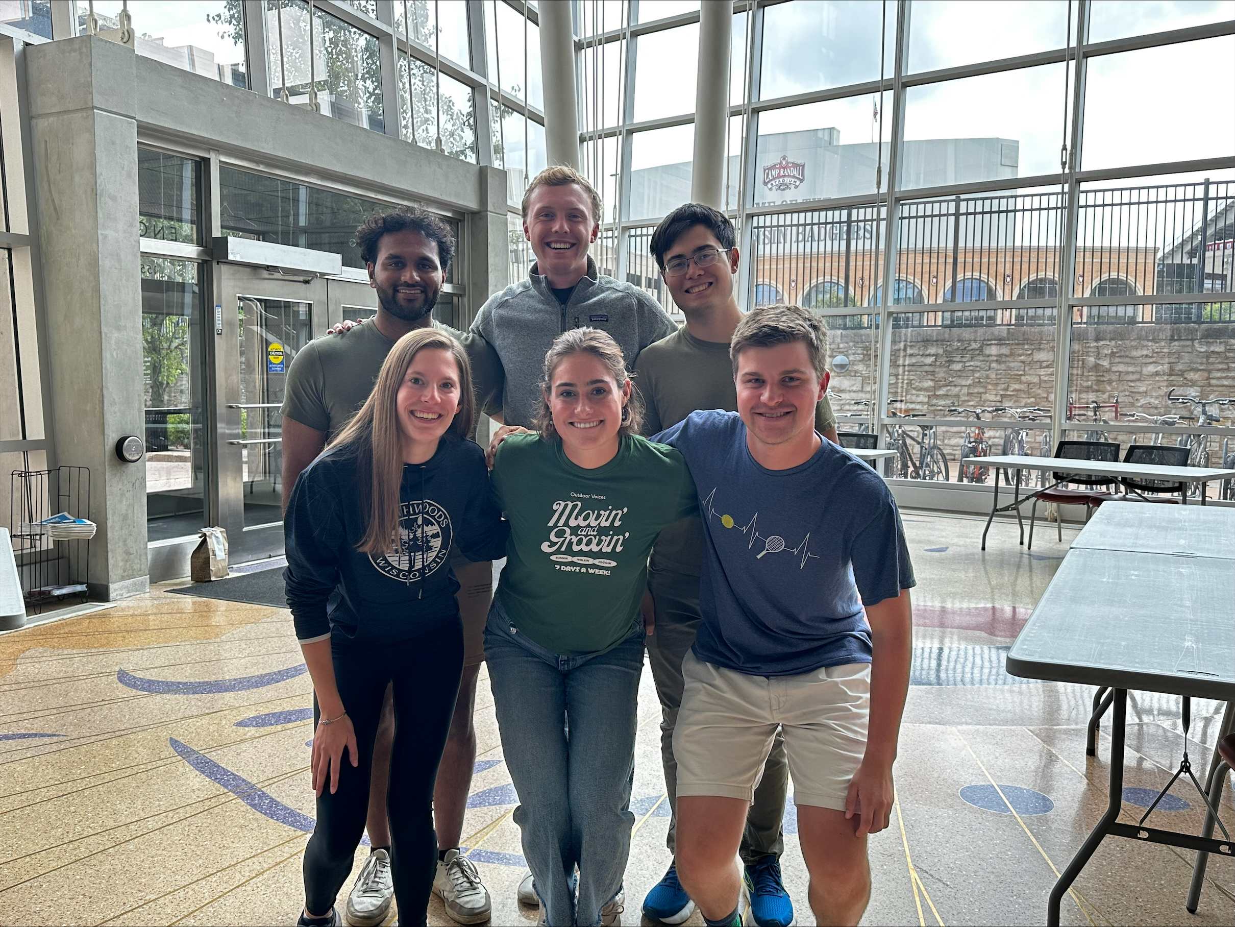 Top (left to right): Srihari Gopalan, Zach Spears, Logan De Lacy, Bottom (left to right): Molly Paras, Lauren Fitzsimmons, Peter Wawrzyn