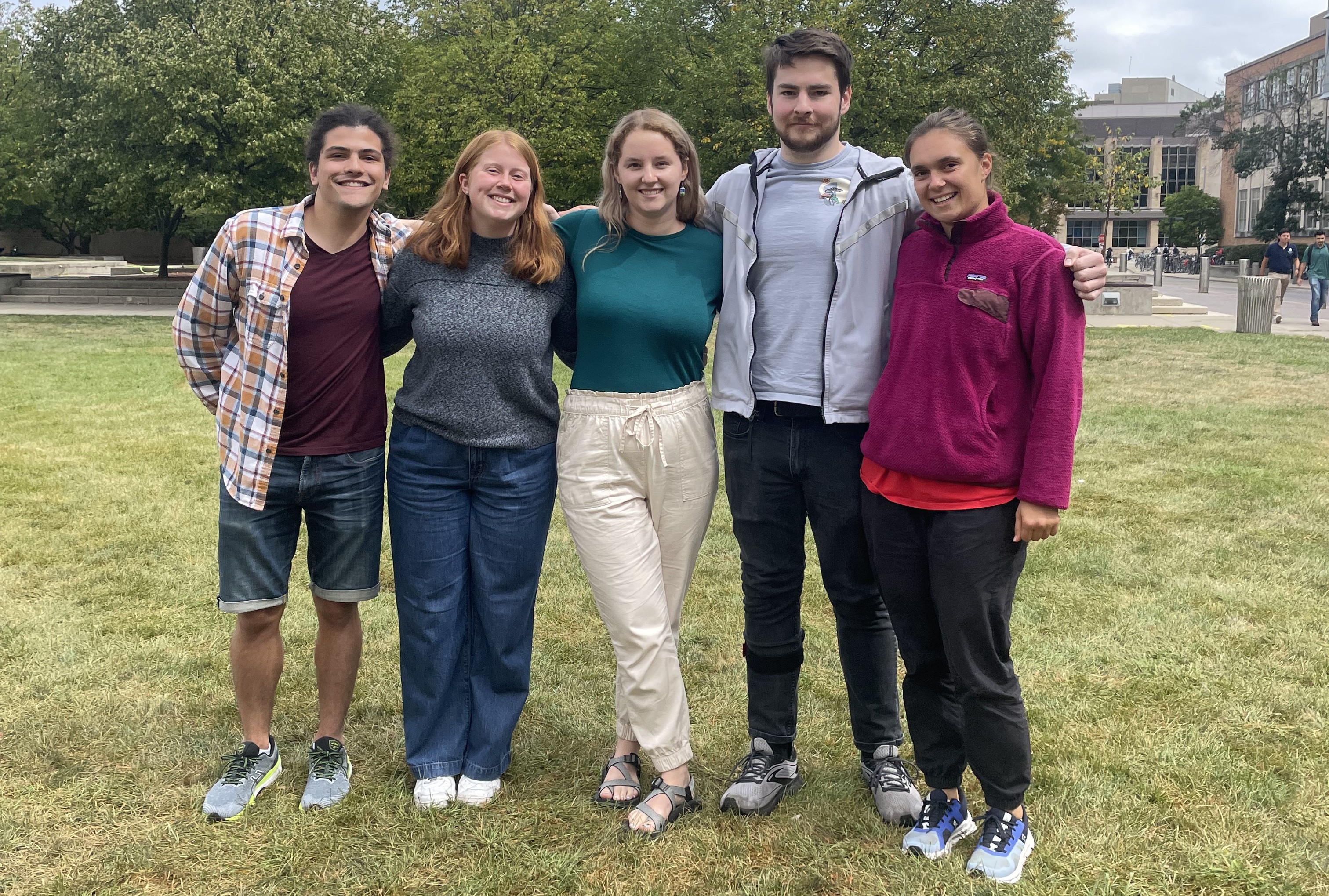 Team Members (left to right): Mateo Silver, Megan Finell, Annika Rossebo, Zac Mayhew, Katerina Smereka