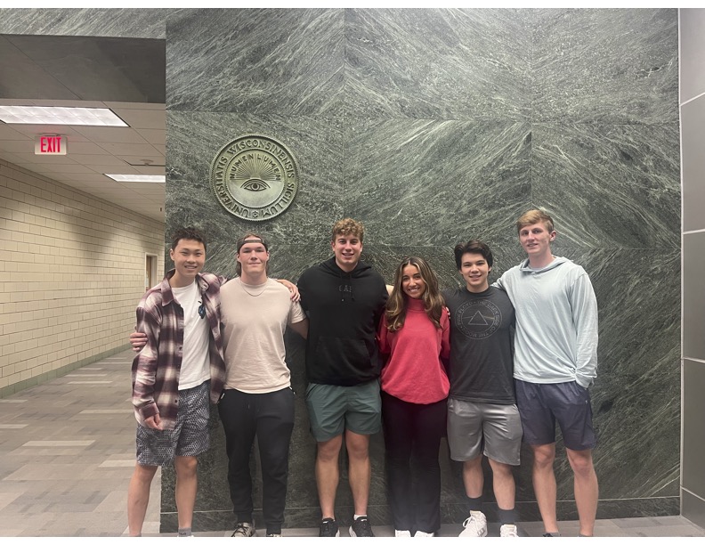 Team Photo (left to right: Yiwei Dong, Sam Christopherson, Alex Blaylock, Anya Hadim, Ray Steinlage, Calvin Duffy)