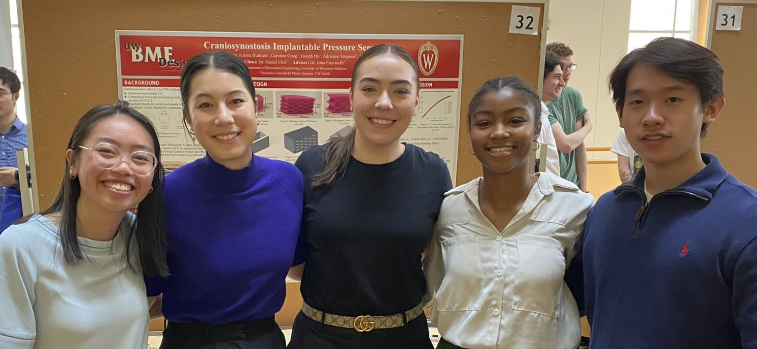 Team Members: Vivian Woo, Karina Buttram, Caroline Craig, Adrienne Simpson, Joseph Ho (left to right)