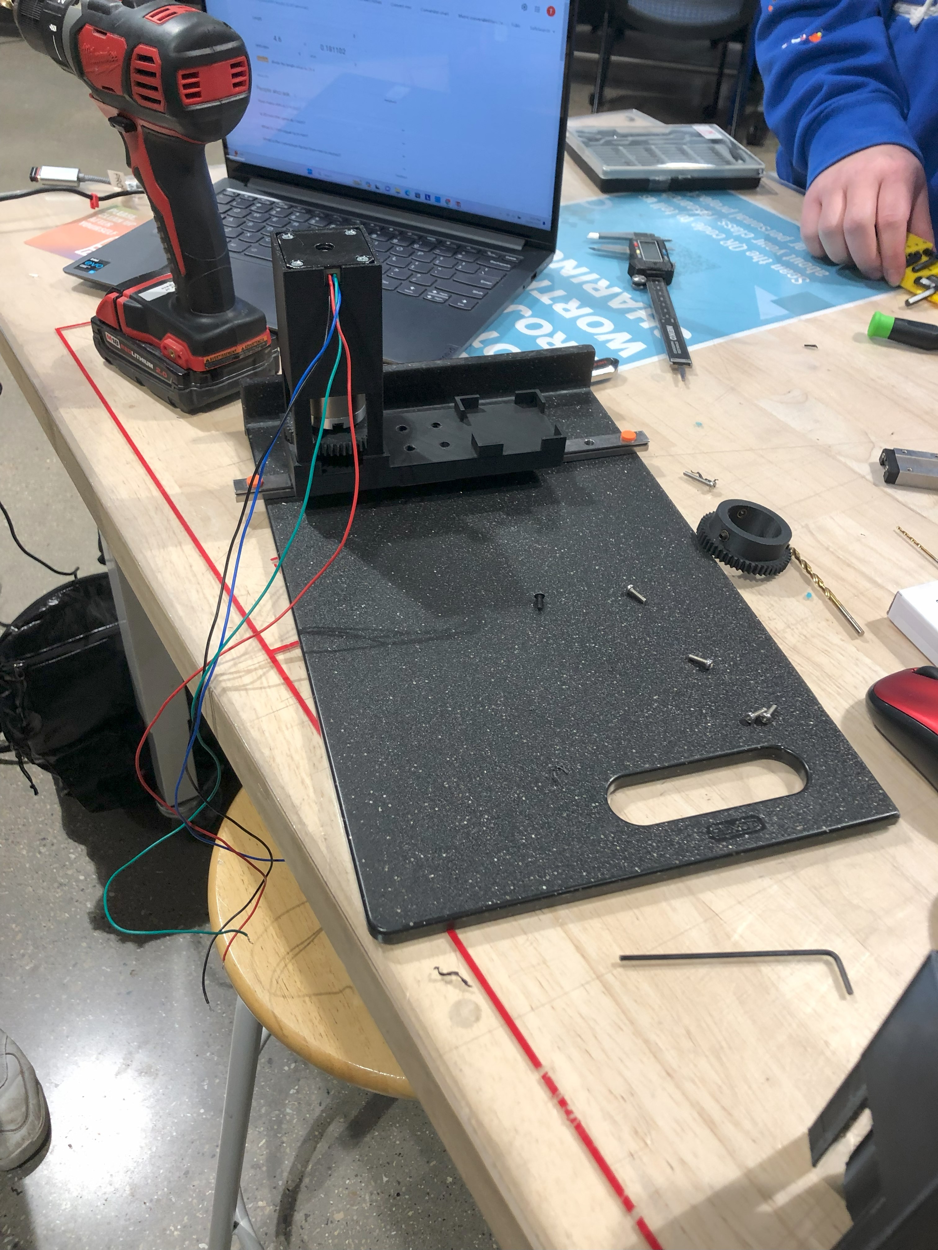 Fabrication- Mounting the Linear rail to the GMP