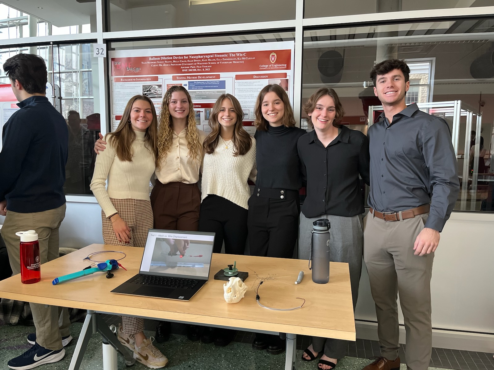 Team members from (left to right): Ella Zimmermann, Isabella Crane, Kate Hiller, Sydney Franta, Ellie Dingel, Kai McClellan