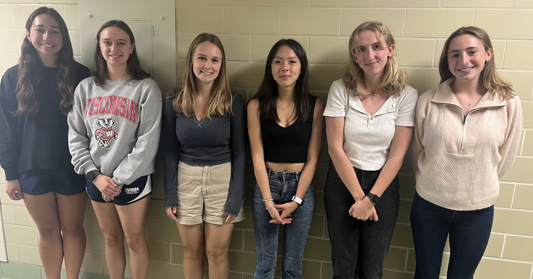 From Left to Right: Kaiya Merritt, Morgan Kopidlansky, Sara Morehouse, Mia LaRico, Jenna Sorenson, Katherine Kafkis