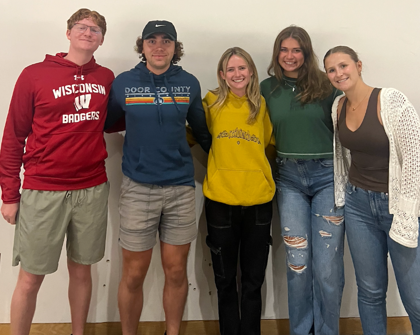 Team's first day : Kolby, Carson, Sophie, Elise, Anna (Jade Berget not pictured)