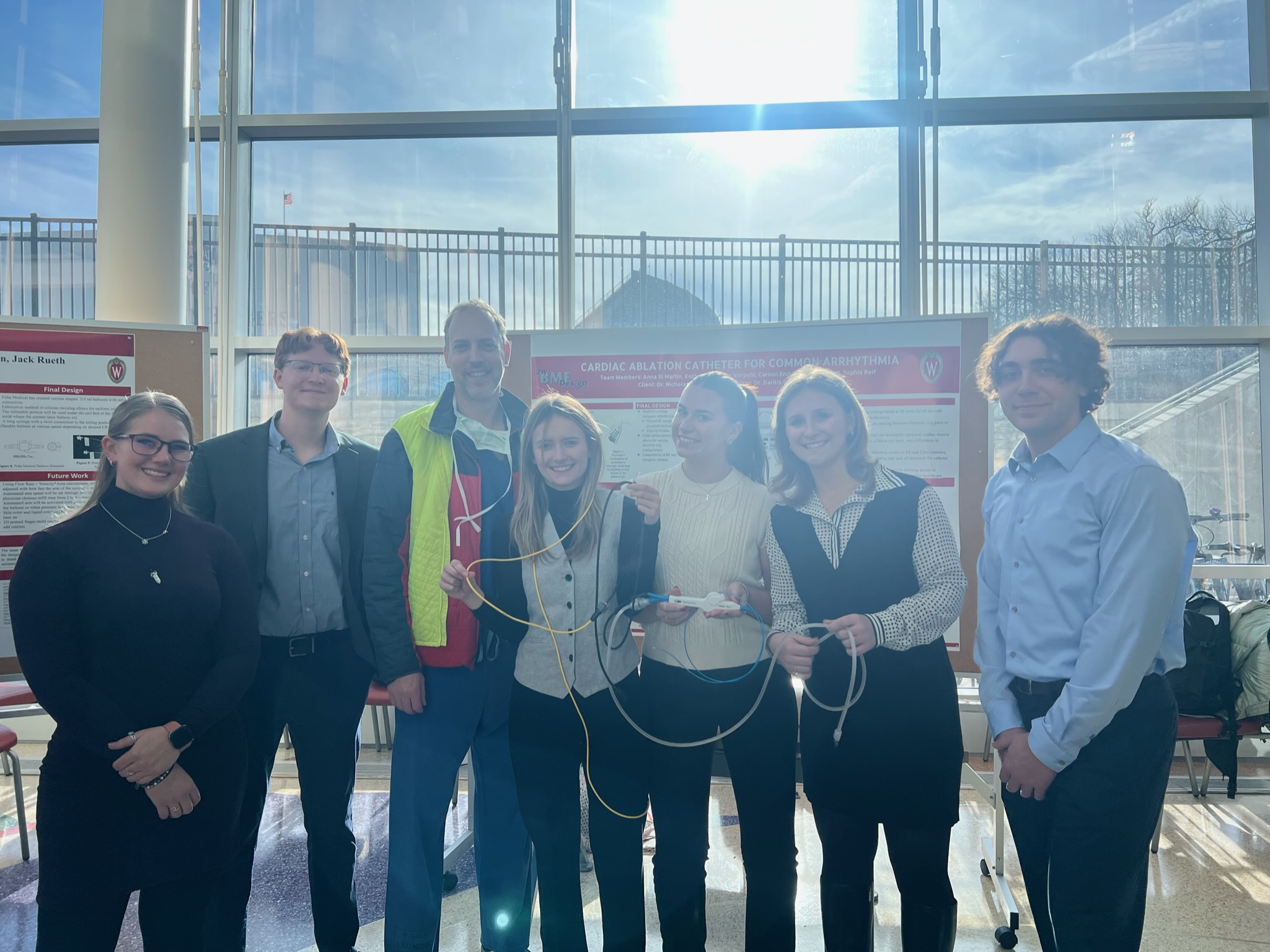 Poster Presentation: Jade, Kolby, Dr. Nick Von Bergan, Sophie, Elise, Anna, Carson