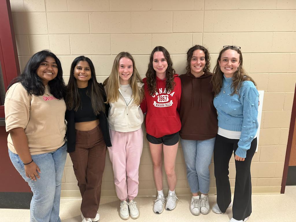 Team Photo: Tvishi Krishnakumar, Shrira Sarkar, Paige Zuber, Alyssa Uhl, Cecelia Rowell, and Ana Toscano.