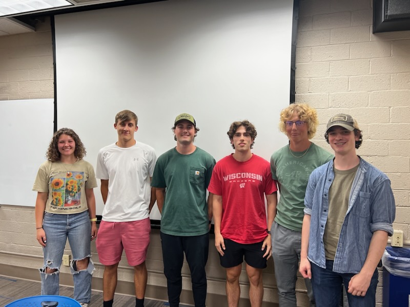 Left to Right: Sam Kahr, Kaden Kafar, Colin Fessenden, Dan Altschuler, Matt Sheridan, Jake Allen