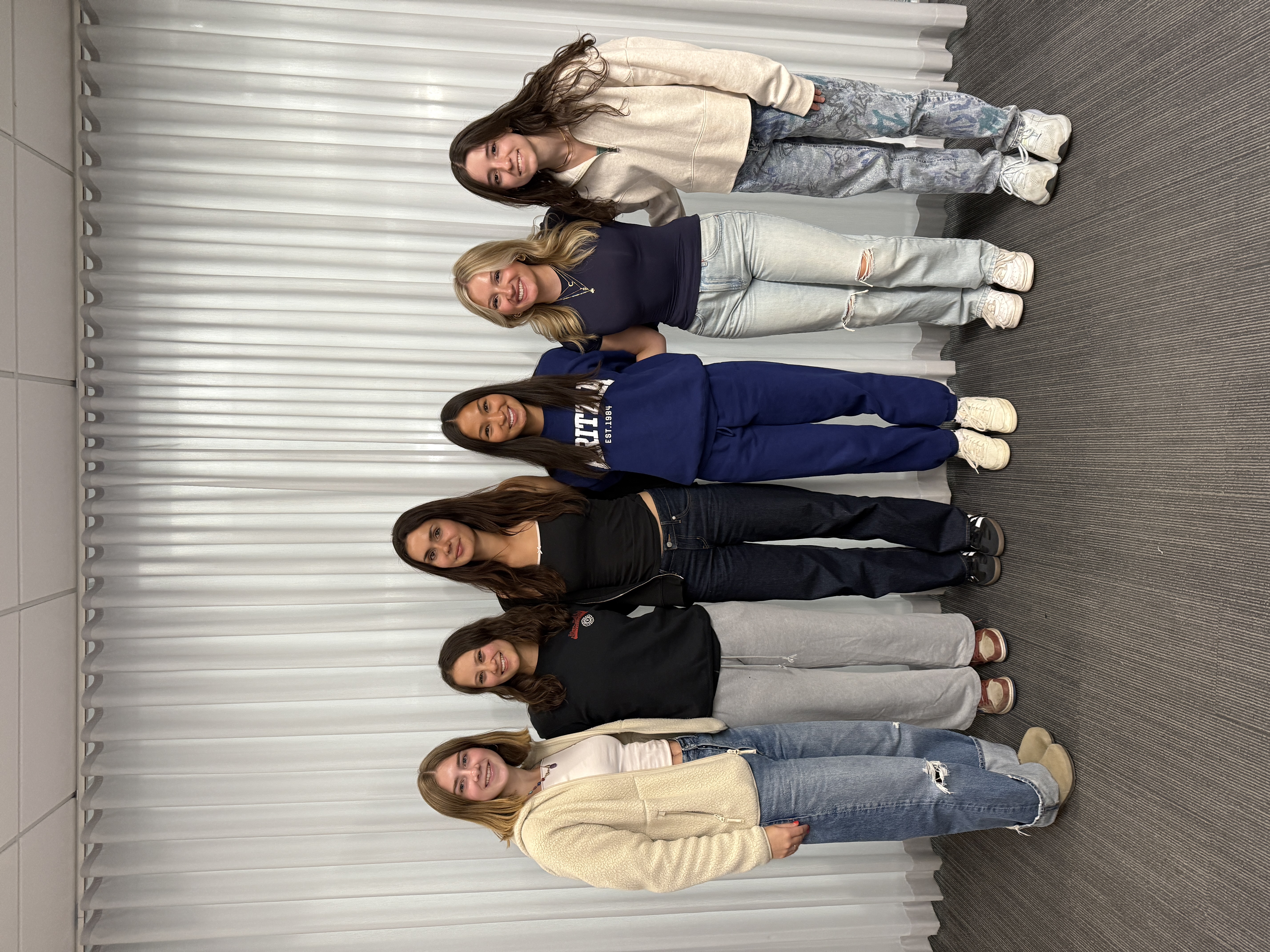 Left to right: Evelyn Ojard, Renee Sobania, Ellinore Letts, Nora Lorentz, Cadence Seymour, Abigayle Chapman
