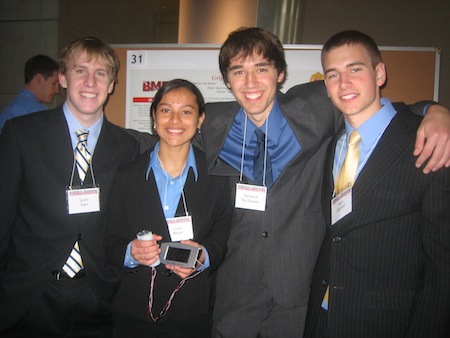 From left to right: Scott Sokn, Luisa Meyer, Gerhard van Baalen, Marc Egeland