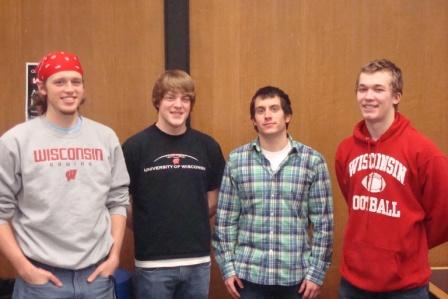 Luke Juckett, Evan Flink, Nick Shiley, Brad Lindevig