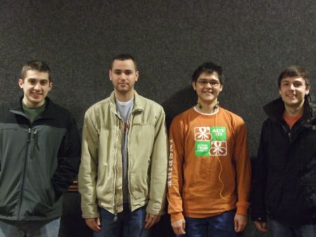 From left: Joel Webb, Andrew Bertram, David Leinweber, Mike Conrardy.