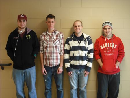 Left to Right: Mason Jellings, Justin Gearing, Dan Miller, Jamon Opgenorth