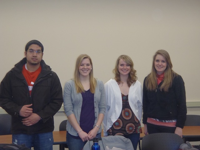 Omar Usmani, Sara Schmitz, Megan Jones, Ashley Quinn