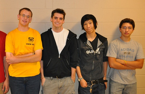 From left to right: Matthew Bollom, John Renfrew, Kenny Xu, Gabriel Bautista
