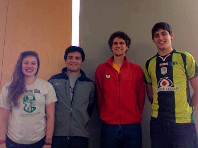 Design Team from left to right: Hope Marshall, Spencer Strand, Alan Meyer and Michael Scherer