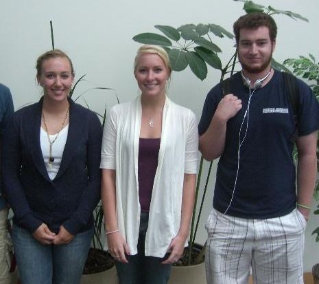 Team members from left to right: Sarah Switalski, Whitney Johnson, Mason Jellings