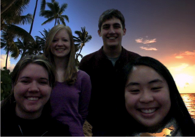 Team members from left to right: Ashley Mulchrone(BWIG), Katherine Lake(Communicator), Michael Scherer(Leader), and Clara Chow(BSAC). 