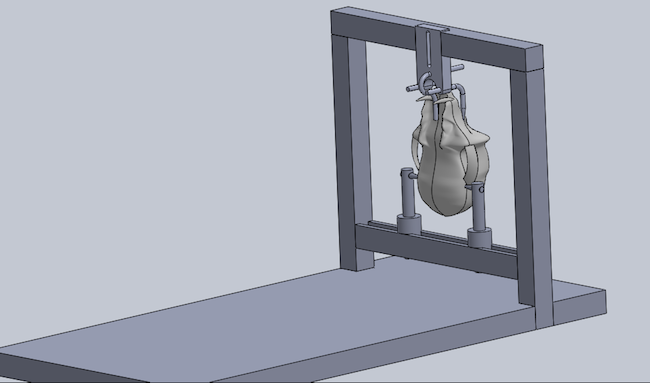SolidWorks sketch of the final design