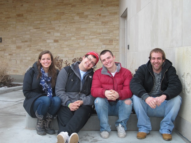 Team members from left to right: Sarah Reichert (BWIG), John Byce (BSAC), Alex Johnson (Team Leader), Anthony Sprangers (Communicator)