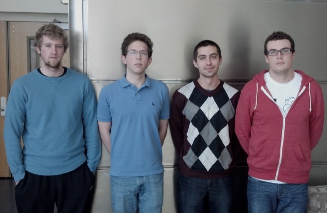 Team members from left to right: Paul Strand, Douglas Ciha, Gustavo Zach Vargas, Robert Carson