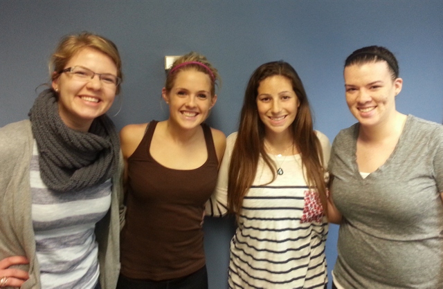 Team members from left to right: Lindy Couwenhoven, Megan Courtney, Alex Schmidt, Amy Martin