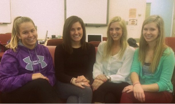 Taylor Moehling, Hannah Meyer, Andrea Schuster and Amy Slawson
