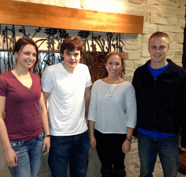 Team members from left to right: Emily, Joshua, Allison, Seve