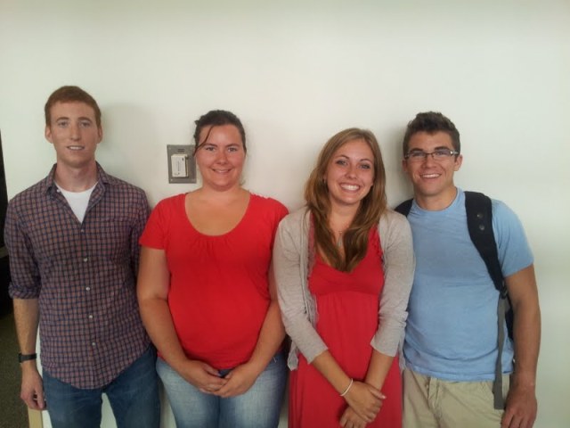 Mike Stitgen, Naomi Humpal, Kelsey Duxstad, and Drew Pierce