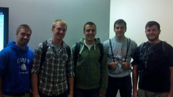 Cody Bindl, Taylor Jaraczewski, Kyle Jamar, Stephen Kernien, Lucas Schimmelpfenning