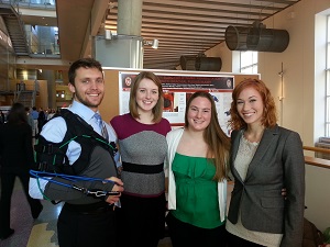 Team members from left to right: Matthew Walker, Kate Binder, Kelly Hanneken, Marie Greuel