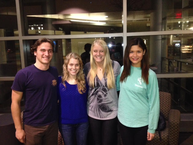 Team members from left to right: Jack Goss, Dani Horn, Kelsie Harris, Maria Maza
