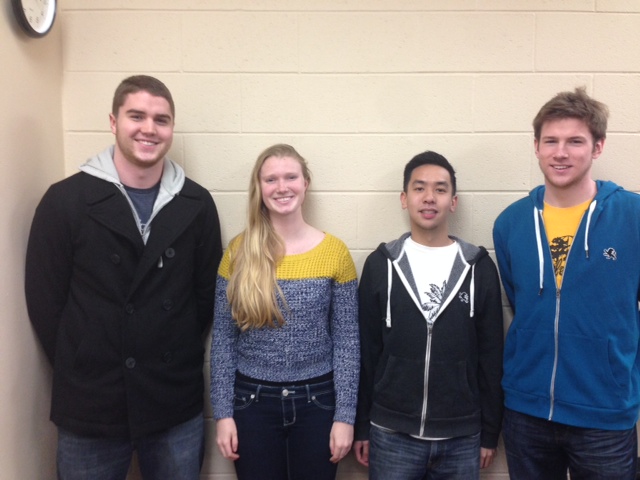 Team members from left to right: Tim, Hannah, Jeff, Billy
