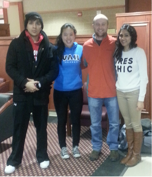 Team members from left to right: Mohammad, Alice, Sam, Hinnah