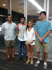 Team members from left to right: Chris Fernandez, Rafi Sufi, Olivia Rice, Nick Glattard