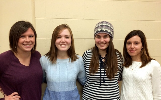 Team members from left to right: Alexandra Picard, Lauren Taylor, Kari Stauss, Lazura Krasteva