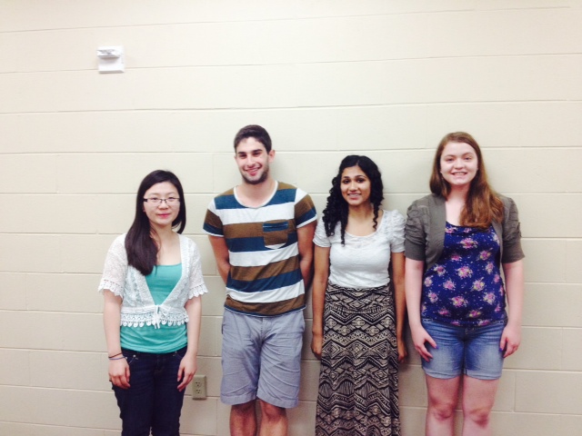 Team members from left to right: Suzy K., Todd Z., Hinnah A., Angela B.