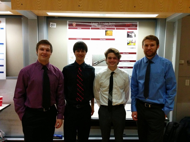 Team members from left to right: Matt Boyer, Alex Nguyen, Thomas Zipp, Stephen Monette