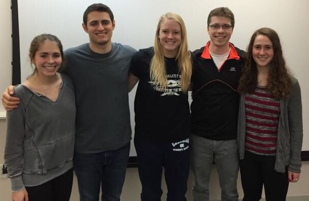 Team members from left to right: Katie Swift, Curtis Weber, Kelsie Harris, Colin Korlesky, Allison Berman