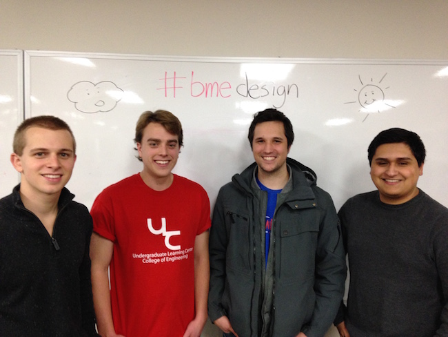 Team members from left to right: Ryan Rinehart, Matthew Reagan, Ryan Lane, Michael Martinez
