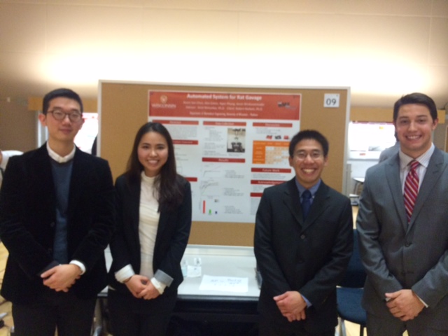 Team members from left to right: Keum San Chun, Ruby Phung, Kevin Wreksoatmodjo, Alex Eaton (graduated)