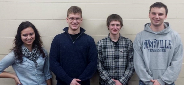 Team members from left to right: Sam Mesanovic, Jon Elicson, Jake Kanack, and Jon Leja